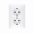 Gniazdo wtyczkowe Schuko podwójne 16A, 250V~, zaciski śrubowe; biały - KONTAKT SIMON - CGSZ2/11