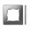 Ramka 1-krotna, Detail SELECT-metal, ALUMINIUM / podstawa Chrom - KONTAKT SIMON - 8201610-093