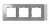 Ramka 3-krotna, Detail SELECT-metal, ALUMINIUM / podstawa Chrom - KONTAKT SIMON - 8201630-093