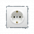 Gniazdo wtyczkowe z uziemieniem Schuko (moduł) 16A, 250V~, zaciski śrubowe; biały - KONTAKT SIMON - BMGSZ1.01/11
