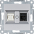 lumina Gniazdo RJ11/12 + RJ45, srebrny - HAGER - WL2212