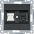 lumina Gniazdo RJ11/12 + RJ45, czarny - HAGER - WL2213