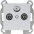 GNIAZDO ANTENOWE RTCV-SAT KOŃCOWE SREBRNY LUMINA INTENSE - HAGER - WL3112