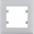RAMKA POJEDYNCZA SREBRNY LUMINA INTENSE - HAGER - WL5512