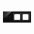 Panel dotykowy S54 Touch, 3 moduły, 2 pola dotykowe poziome + 2 otwory na osprzęty S54, zastygła lawa - KONTAKT SIMON - DSTR3200/73