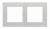 Ramka 2-krotna LINE; Aluminium mat Simon 55 - KONTAKT SIMON - TR2/143