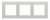 Ramka 3-krotna LINE; Aluminium mat Simon 55 - KONTAKT SIMON - TR3/143