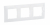 NOWE NILOE - RAMKA POTRÓJNA BIAŁA (WHITE) - LEGRAND - NP113WH
