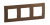 NOWE NILOE - RAMKA POTRÓJNA BRĄZOWA (DARK BRONZE) - LEGRAND - NP113DB