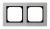 RAMKA PODWÓJNA ALUMINIUM 6MM SONATA - OSPEL - R-2RA/35