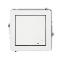 DECO; Mechanizm łącznika  schodowego  biały mat - KARLIK - 25DWP-3