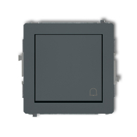 DECO Mechanizm łącznika zwierny dzwonek grafit mat - KARLIK - 28DWP-4