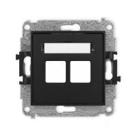 MINI METALIC GNIAZDO PODW.BEZ MODUŁU (STANDARD KEYSTONE) 12MGM-2P - KARLIK - 12MGM-2P