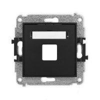 MINI METALIC MECHANIZM GNIAZDA MULTIMEDIAL.BEZ MODUŁU 12MGM-1P - KARLIK - 12MGM-1P