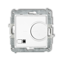 Mechanizm elektronicznego regulatora temperatury z czujnikiem powietrznym podtynkowy IP 20, 230V~ 50Hz; 3200W MINI biały - KARLIK - MRT-2