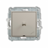 Mechanizm łącznika schodowego w stylu amerykańskim podtynkowy IP 20, 10AX 250V~ ICON taupe - KARLIK - 60IWPUS-3