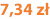 7,34 zł