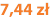 7,44 zł