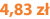 4,83 zł