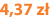 4,37 zł